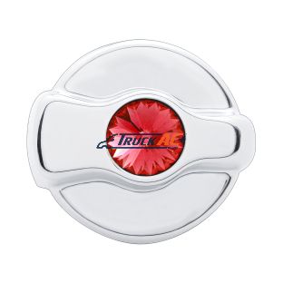Chrome Plastic A/C Control Knob For 2005 & Older Peterbilt- Red Crystal - United Pacific 41327