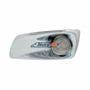 Fog Light Cover With 19 LED Beehive Light For 2007-2017 KW T660 (Driver) - Amber LED/ Clear Lens - United Pacific 42723