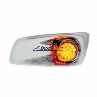 Fog Light Cover With 19 LED Reflector Light For 2007-2017 KW T660 (Driver) - Amber LED/ Amber Lens - United Pacific 42724