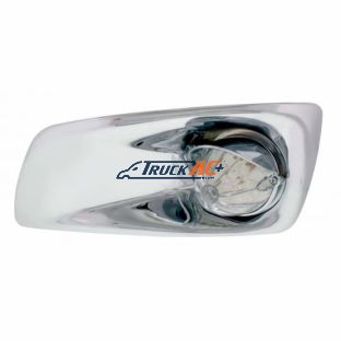 Fog Light Cover With 19 LED Watermelon Light & Visor For 2007-17 KW T660 (Driver) - Amber LED/ Clear Lens - United Pacific 42727