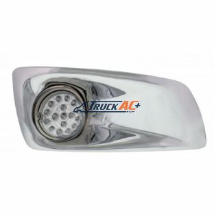 Fog Light Cover With 17 Amber LED Clear Style Reflector Light For 2007-17 KW T660- Passenger -Clear Lens - United Pacific 42735