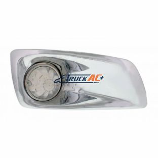 Fog Light Cover With 17 Amber LED Hi/Lo Watermelon Light For 2007-17 KW T660- Passenger -Clear Lens - United Pacific 42739