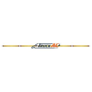94" Stainless Steel Light Bracket With Five 23 SMD LED 17-1/4" Light Bar - Amber LED/Amber Lens - United Pacific 20940