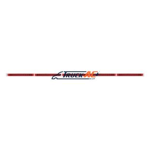 94" Stainless Light Bracket With 5X 11 LED 17" Light Bars - Red LED/Red Lens - United Pacific 20949