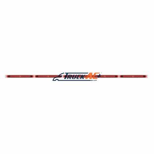94" Stainless Steel Light Bracket - 19 LED 17-1/4" Light Bar x 5 With Red LED/Red Lens - United Pacific 36717