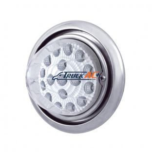 Front Bumper Light With 17 Amber LED Reflector Light For Freightliner Columbia - Clear Lens - United Pacific 39147