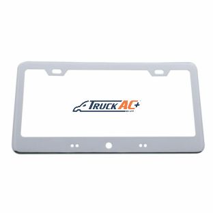 License Plate Frame With Bottom Mount LED Light Bar Cutout - Chrome - United Pacific 50015B