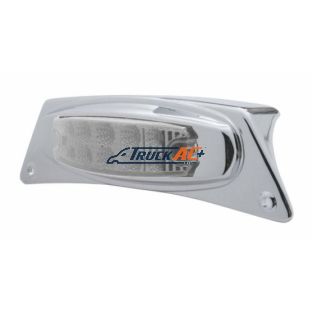 Chrome Fender Light Bracket With 10 LED Reflector Light - Amber LED/Clear Lens - United Pacific 39873