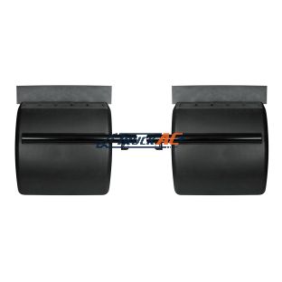24" X 24" Black Poly Quarter Fender Set (Pair) - United Pacific 10711