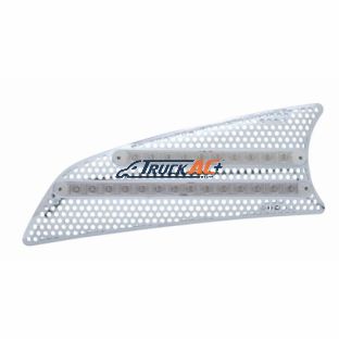 2007+ Kenworth T660 LED Air Intake (Driver) - Amber LED/Clear Lens - United Pacific 41531