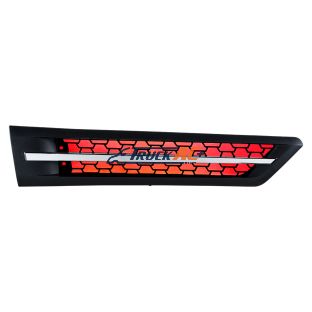 A17-21068-001 Hood Air Intake Grille With Red LED For 2018-2024 Freightliner Cascadia 126 - Passenger - United Pacific 42870