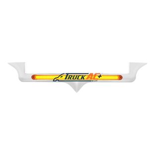 Chrome Hood Emblem Trim With 24 LED GloLight Bar For Kenworth - Amber LED/Amber Lens - United Pacific 32710