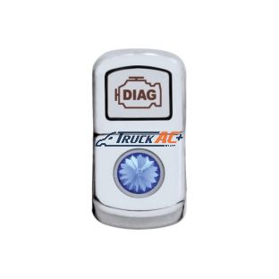 "Diagnostic" Rocker Switch Cover With Blue Crystal - United Pacific 45067