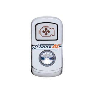 "Engine Fan" Rocker Switch Cover With Clear Crystal - United Pacific 45084