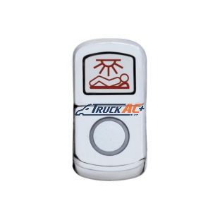 "Sleeper Light" Chrome Rocker Switch Cover - Plain - United Pacific 45184