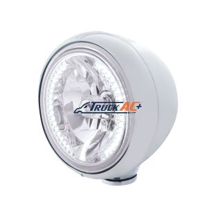 Chrome Guide 682-C Style Headlight H4 Bulb With 34 White LED - United Pacific 32421