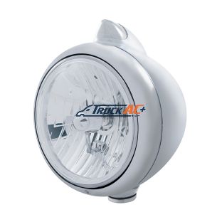 Chrome Guide 682-C Headlight Crystal H4 & Original Style LED Signal - Clear Lens - United Pacific 32625