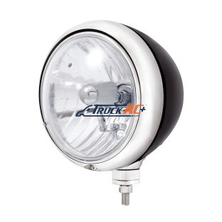 Black Guide 682-C Style Headlight Crystal H4 Bulb - United Pacific 32652