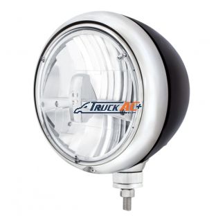 Black Guide Headlight 5 LED Bulb - Chrome - United Pacific 32661