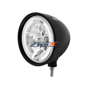 Black "Billet" Style Groove Headlight H4 Bulb With 34 White LED - United Pacific 32668
