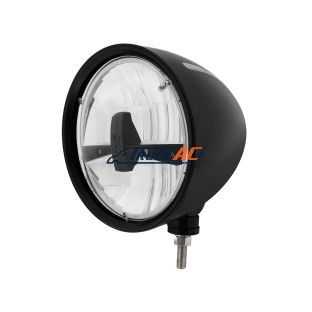 Black "Billet" Style Groove Headlight 5 LED Bulb - Blackout - United Pacific 32676