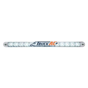 14 LED 12" Auxiliary strip Light With Bezel - White LED/Clear Lens - United Pacific 39806
