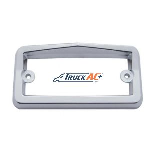 Chrome Plastic Rectangular Visor Light Bezel For Freightliner - United Pacific 10547