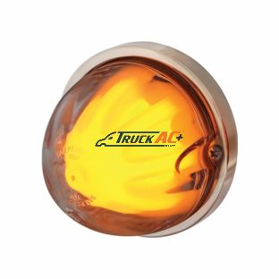 9 LED Dual Function GloLight Watermelon Flush Mount Kit - Amber LED/Clear Lens - United Pacific 34410