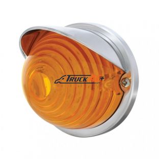 17 LED Beehive Flush Mount Kit With Visor - Amber LED/Amber Lens - United Pacific 37274