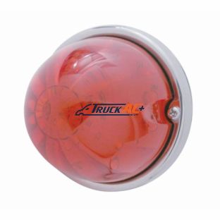 17 LED Dual Function Watermelon Flush Mount Kit - Red LED/Red Lens - United Pacific 37901