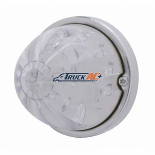 17 LED Watermelon Flush Mount Kit - Red LED/Clear Lens - United Pacific 37907