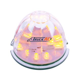 17 LED Watermelon Cab Light - Amber LED/Clear Lens - United Pacific 38153B