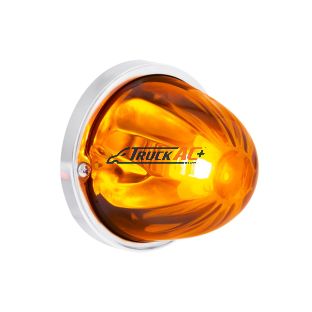 UltraBurst Glass Watermelon Light Flush Mount Kit-Amber LED/Dark Amber Lens - United Pacific 35075