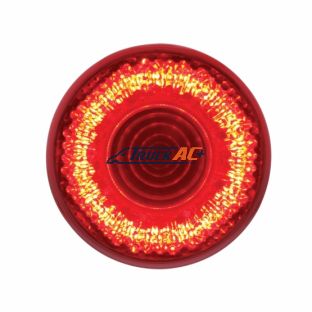 9 LED 2" Round Mirage Light (Clearance/Marker) - Red Led/Red Lens - United Pacific 36525B