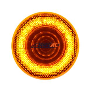 12 LED 2-1/2" Mirage Light (Clearance/Marker) - Amber LED/Amber Lens - United Pacific 36560