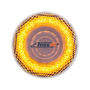 12 LED 2-1/2" Mirage Light (Clearance/Marker) - Amber LED/Clear Lens - United Pacific 36562