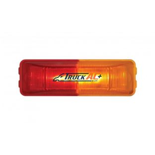 6 LED Rectangular Fender Mount Light (Clearance/Marker) With Amber & Red Lens - United Pacific 36774B