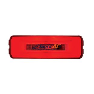 10 LED Rectangular GloLight (Clearance/Marker) - Red LED/Red Lens - United Pacific 36993B
