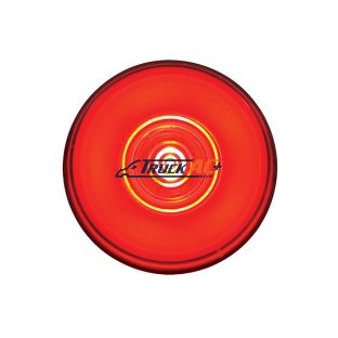 6 LED 2" Round GloLight (Clearance/Marker) - Red LED/Red Lens - United Pacific 37036B