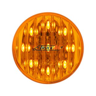 9 LED 2" Round Light (Clearance/Marker) - Amber LED/Amber Lens - United Pacific 38170