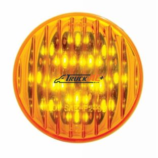 13 LED 2-1/2" Round Light (Clearance/Marker) - Amber LED/Amber Lens - United Pacific 38176