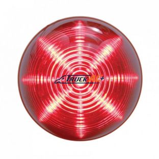 13 LED 2-1/2" Round Beehive Light (Clearance/Marker) - Red LED/Red Lens - United Pacific 38179