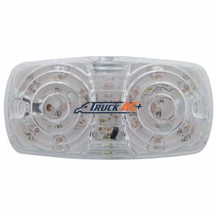 16 LED 4" X 2" Rectangular Light (Clearance/Marker)- Amber LED/Clear Lens - United Pacific 38325