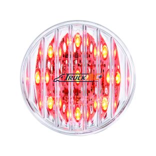 9 LED 2" Round Light (Clearance/Marker) - Red LED/Clear Lens - United Pacific 38363