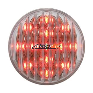 13 LED 2-1/2" Round Light (Clearance/Marker) - Red LED/Clear Lens - United Pacific 38365