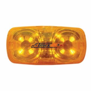 12 LED 4" X 2" Rectangular Light (Clearance/Marker) - Amber LED/Amber Lens - United Pacific 38610B