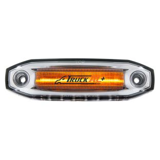 6 Amber LED Light (Clearance/Marker) With 6 White LED Side Ditch Light - United Pacific 39298