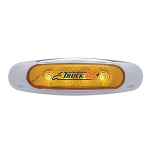 4 LED Reflector Light (Clearance/Marker) - Amber LED/Amber Lens - United Pacific 39398B