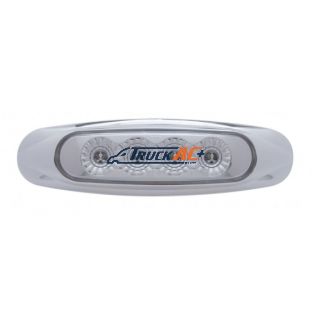 4 LED Reflector Light (Clearance/Marker) - Amber LED/Clear Lens - United Pacific 39400B