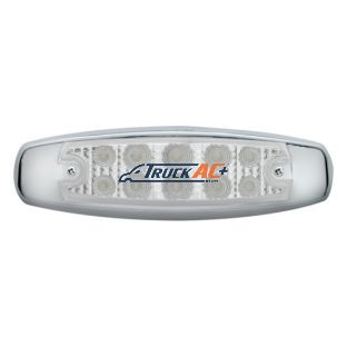 10 LED Reflector Rectangular Light (Clearance/Marker) - Red LED/Clear Lens - United Pacific 39454